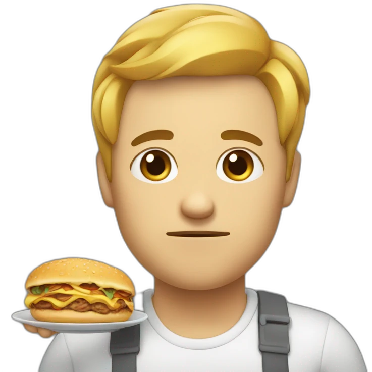 person full from eating too much food/person that ate too much emoji