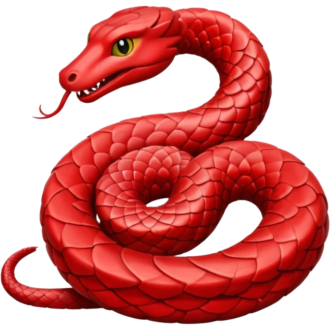 serpent red emoji