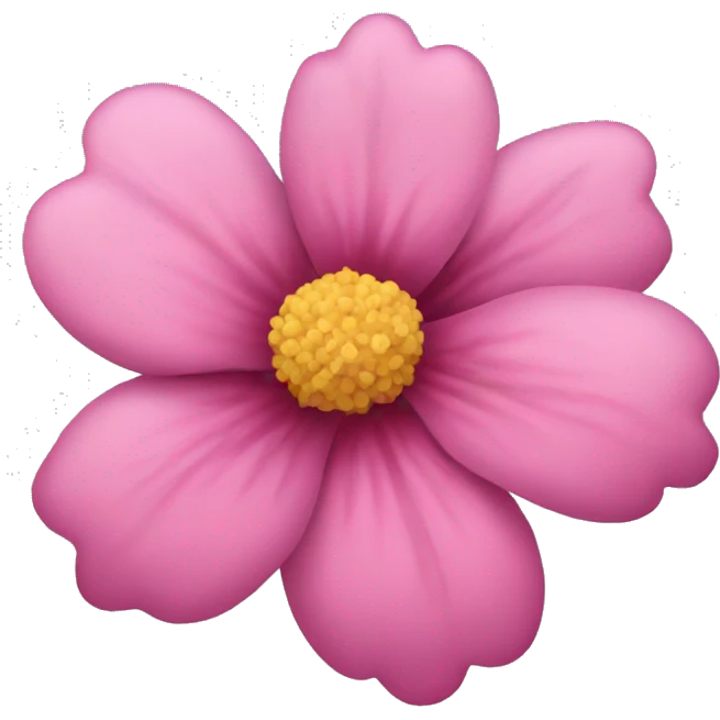 Pink flower emoji