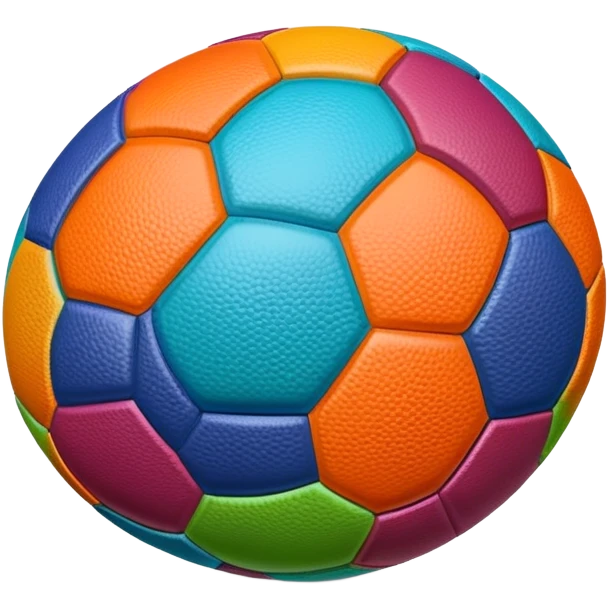 colorfull foot ball emoji