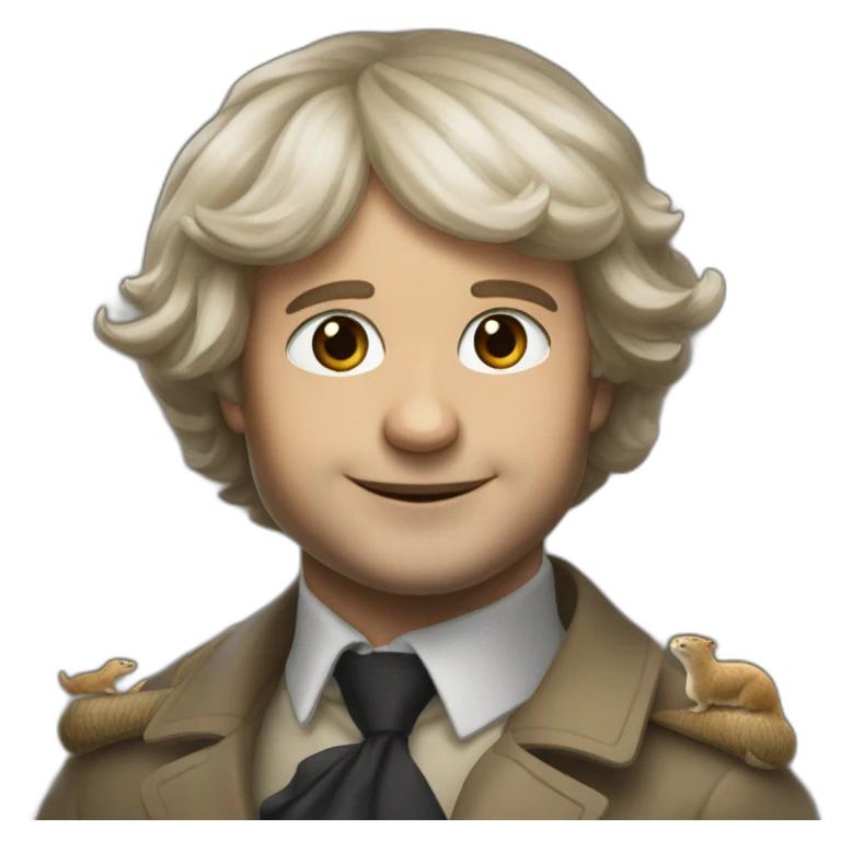 Macron sur une loutre emoji