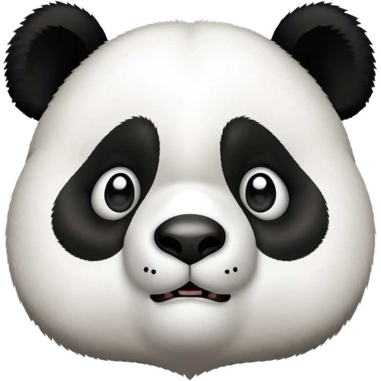 Confused panda emoji