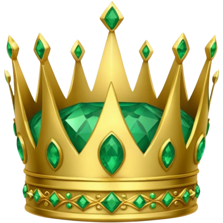 crown made of emerald emoji