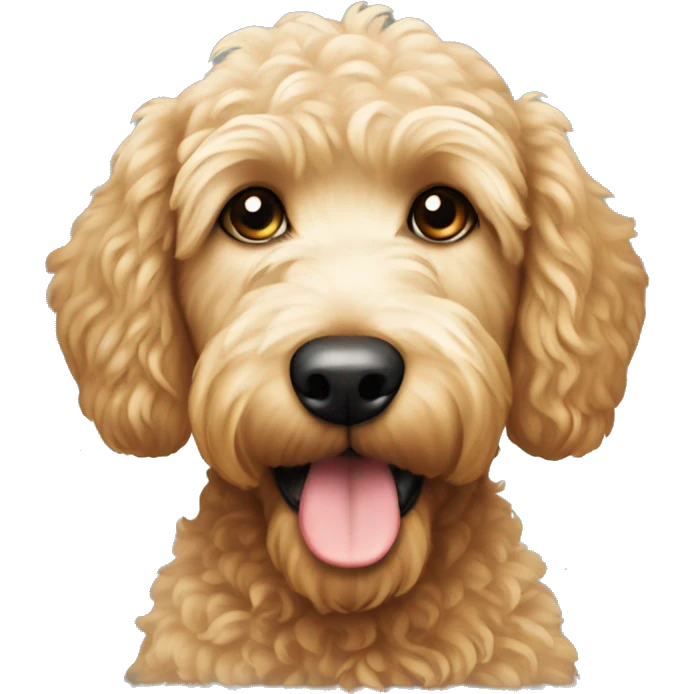  Christmas golden doodle  emoji