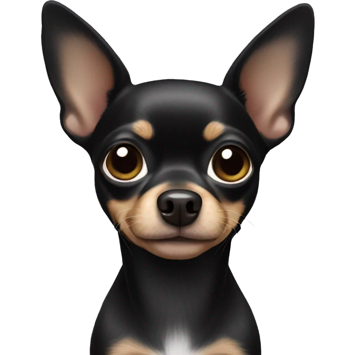 Black chihuahua  emoji