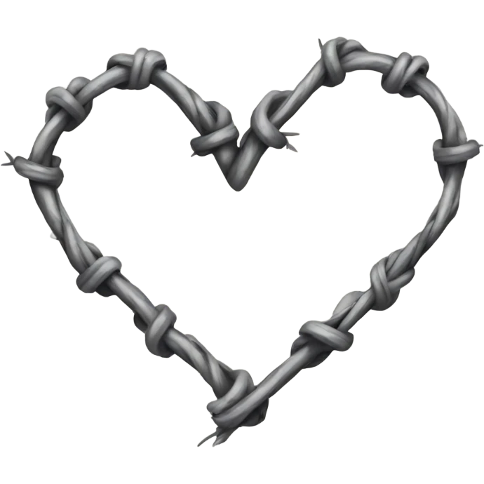 Barbed wire heart emoji