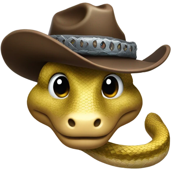 Cowboy snake emoji