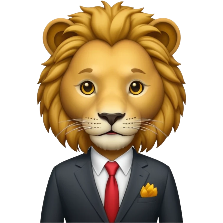 lion in suit  emoji