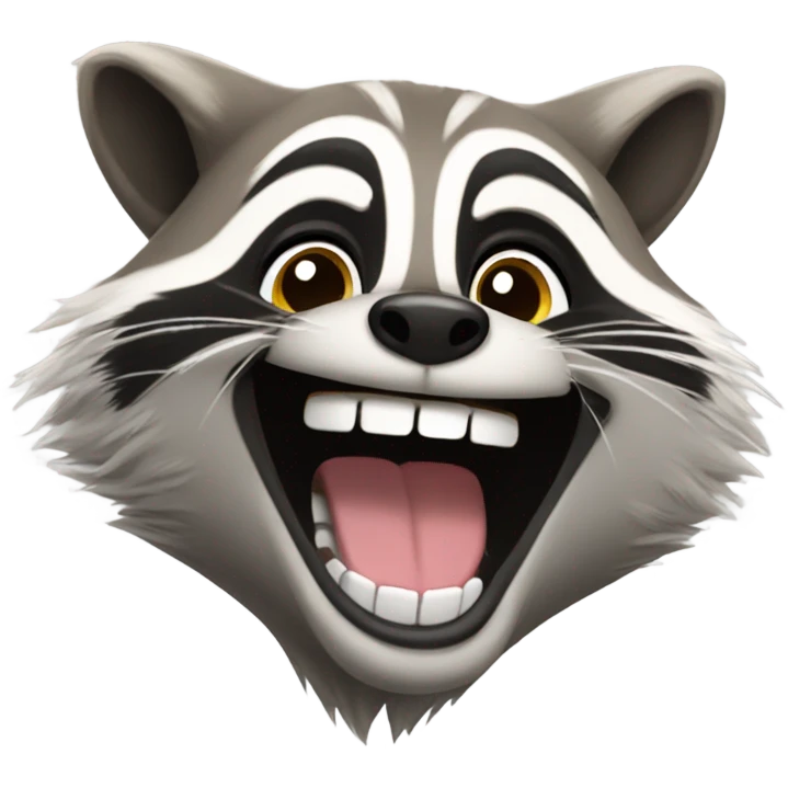 racoon smiling emoji