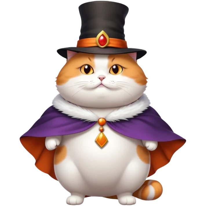 Magician fat cat emoji