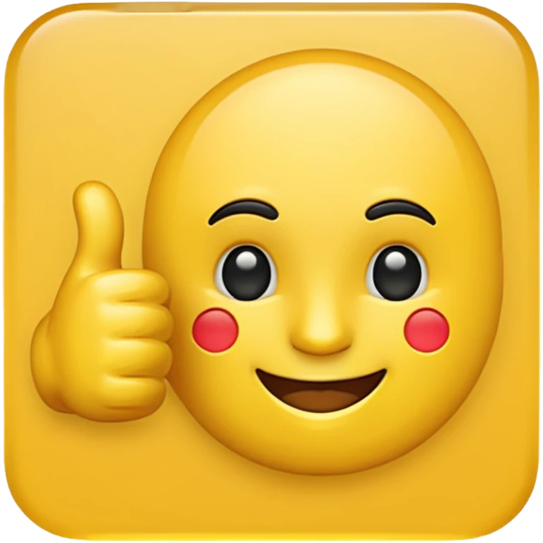 thumbs up emoji, positive and bold emoji