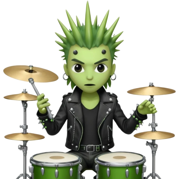 Punk drummer mantis emoji