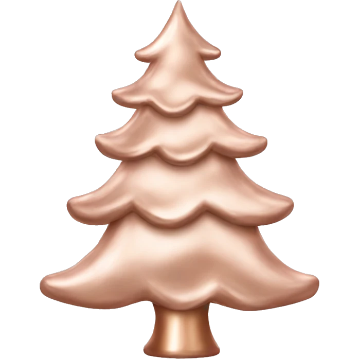 Rose Gold Christmas tree emoji