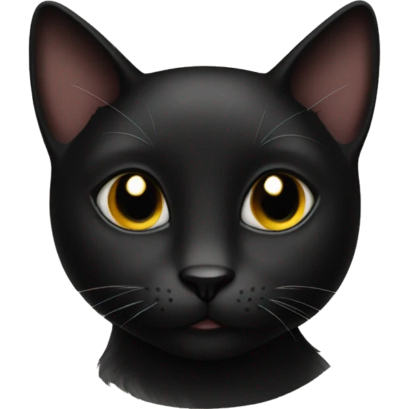 black cat with a GG emoji