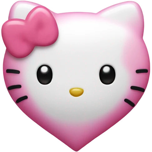 hello kitty heart emoji