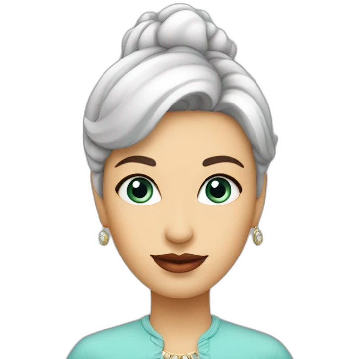 dame voilée avec des cœurs a la place des yeux emoji
