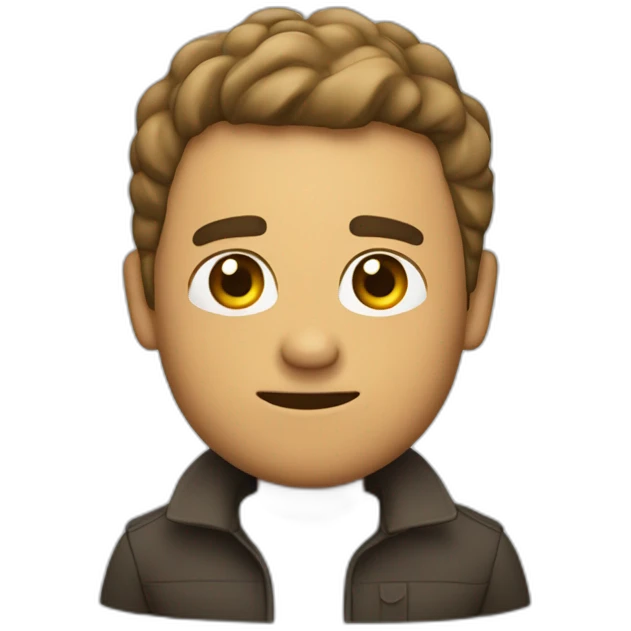 Hombre saliendo del traba cansado emoji