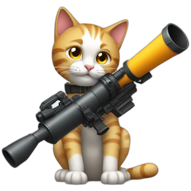 cat with bazooka emoji