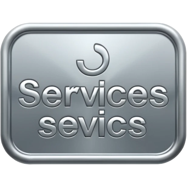 a signage that says "Services" emoji