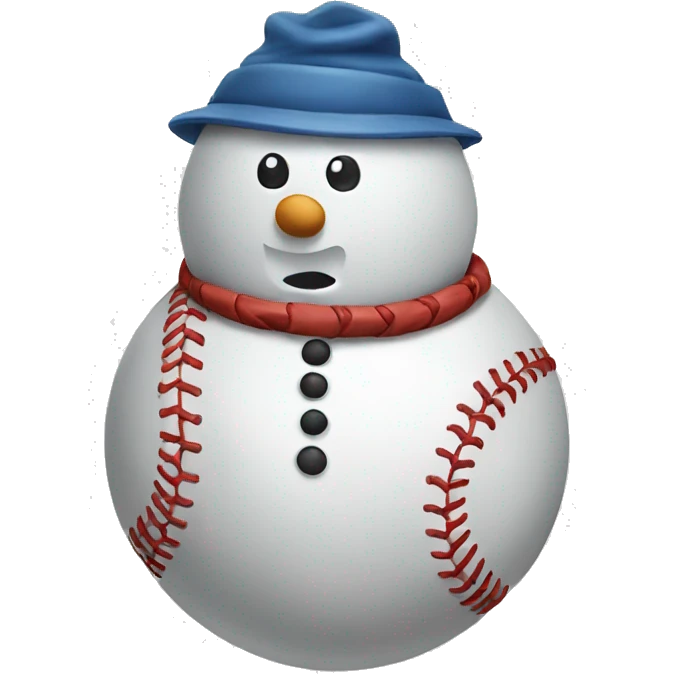 snowman baseball emoji