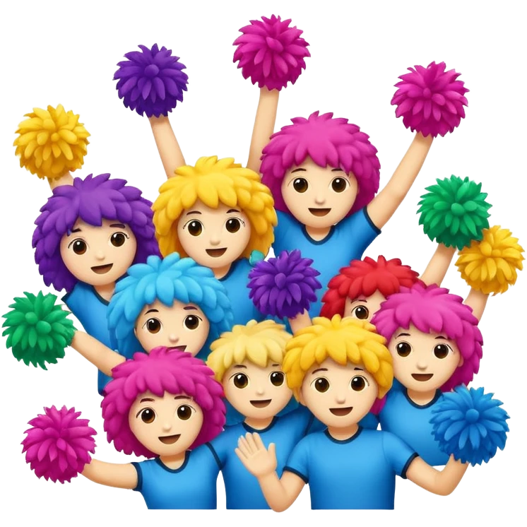 cheering poms emoji