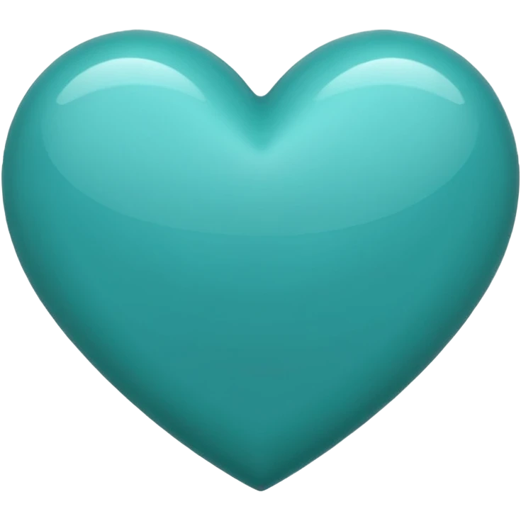Teal heart emoji