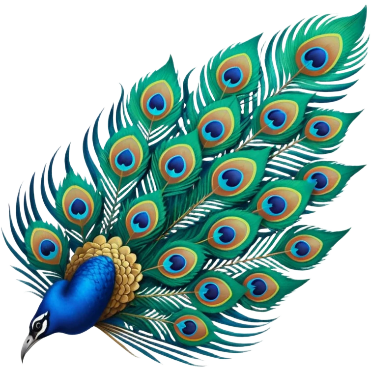 Peacock wing emoji