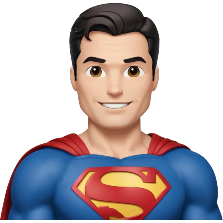 Superman in classic pose emoji