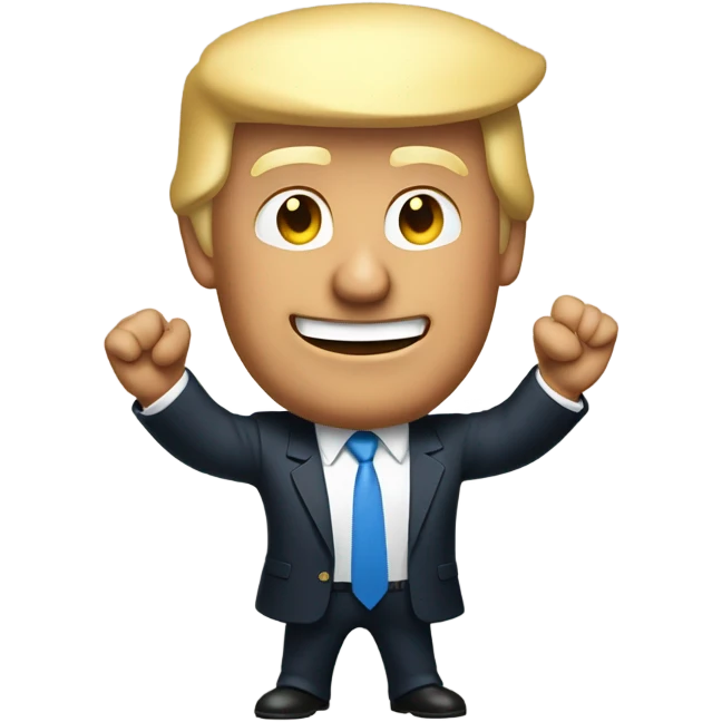 Trump with open arms  emoji