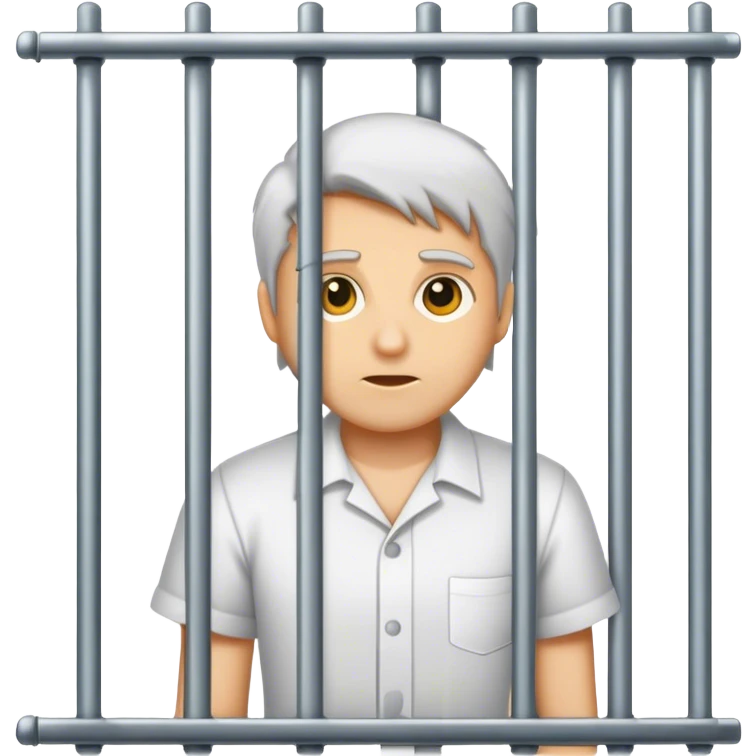 Shirt behind bars emoji