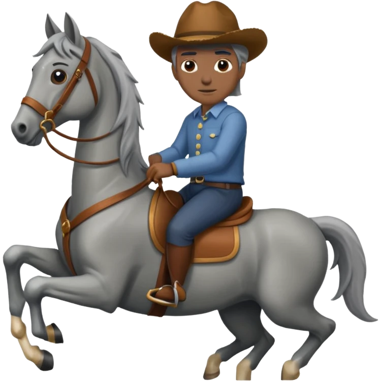 papy sur un cheval emoji