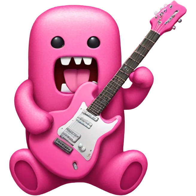 pink domo with guitar  emoji