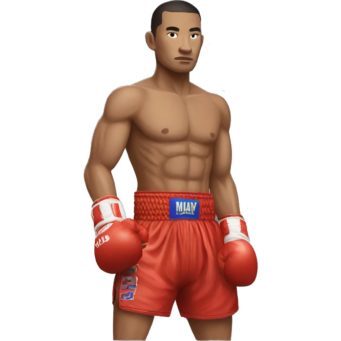 Realistic Muay thai emoji