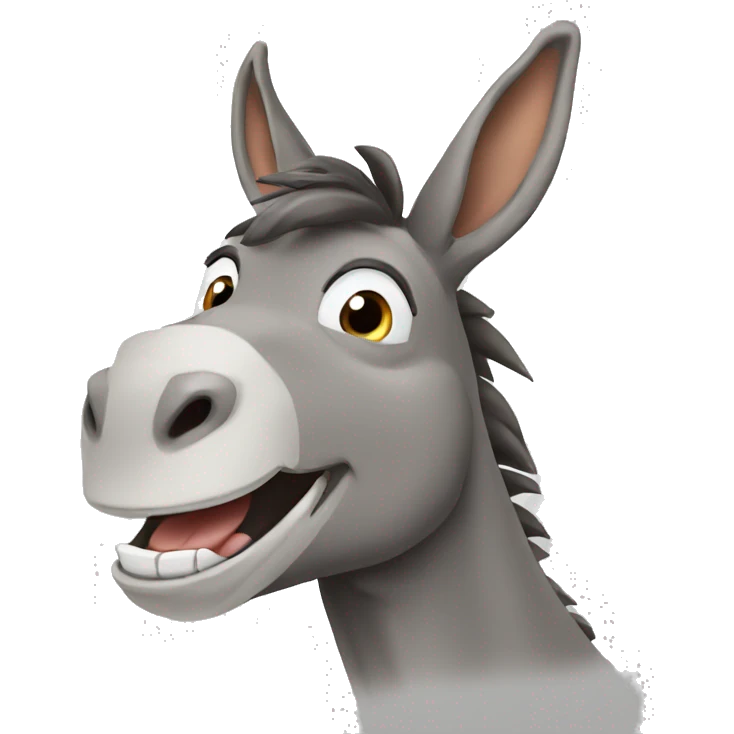 Donkey is laughing ￼ emoji