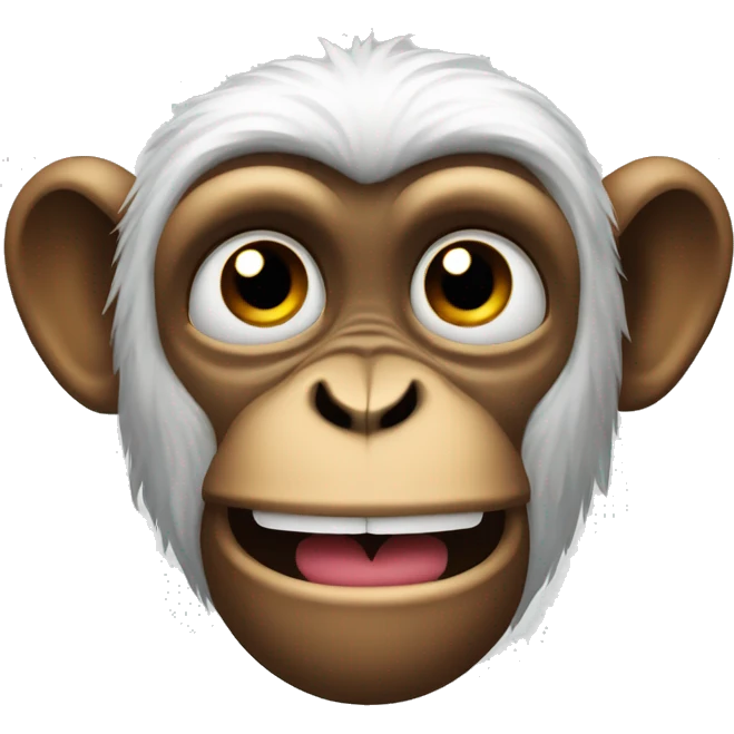 Monkey with squinted eyes and mouth emoji