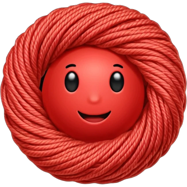 red ball of yarn emoji