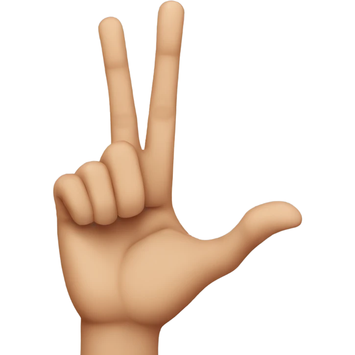 Pointed finger emoji