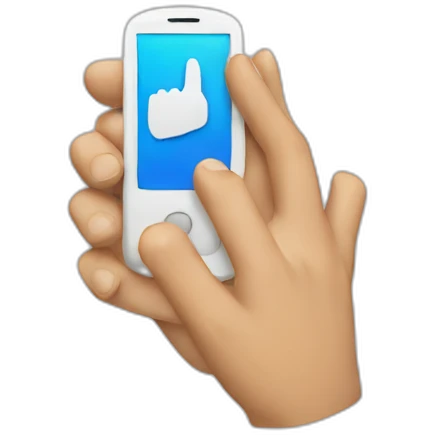 hand phone symbol emoji