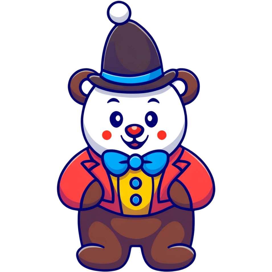bear clown emoji