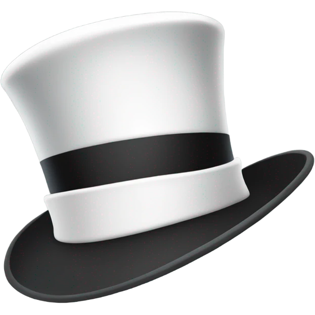 white cylinder hat  emoji