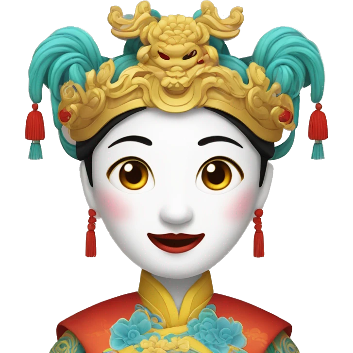 Sichuan opera with face-changing characters emoji