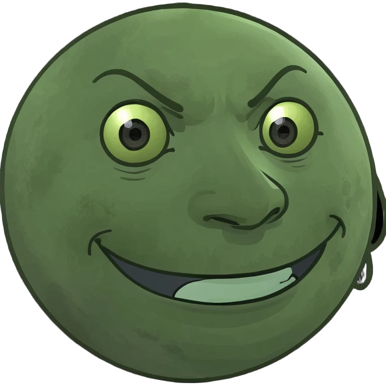 Cursed Pervertedly Smirking Side-eying Side-glancing Dark Moon emoji face emoji