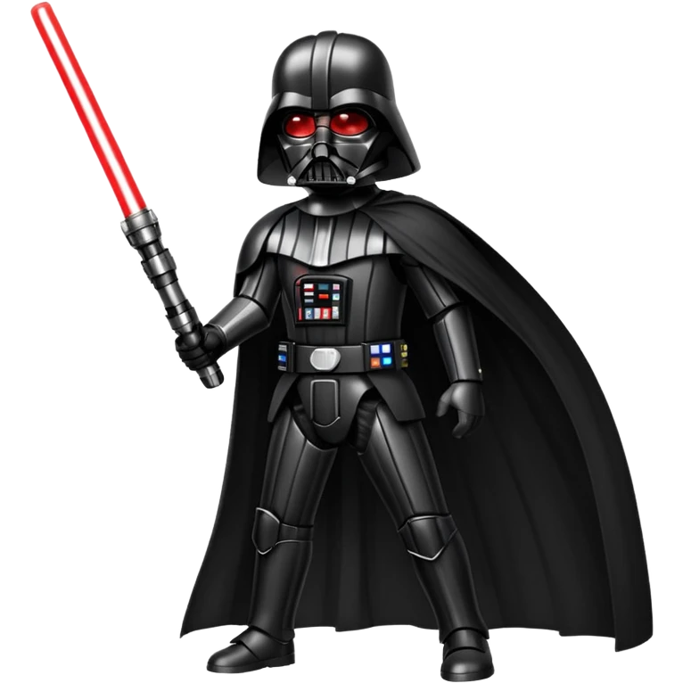 Darth Vader with the red light saber emoji