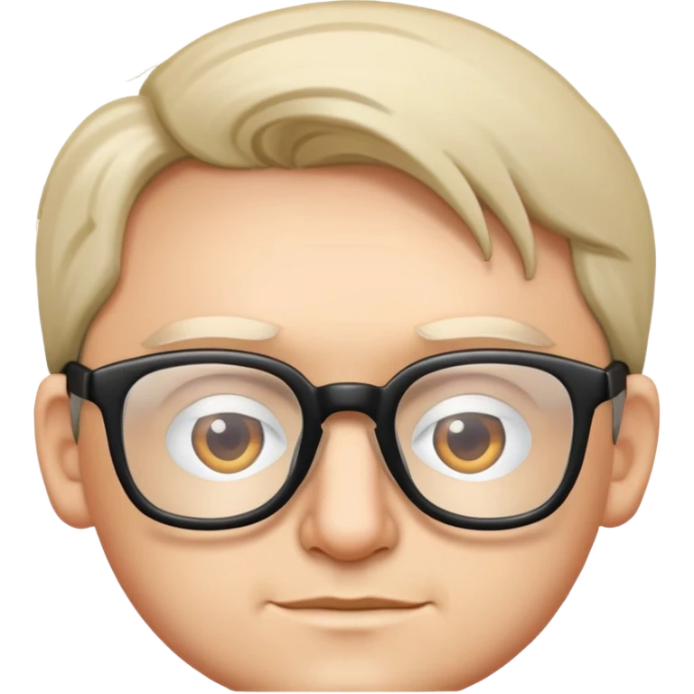 man with glasses emoji