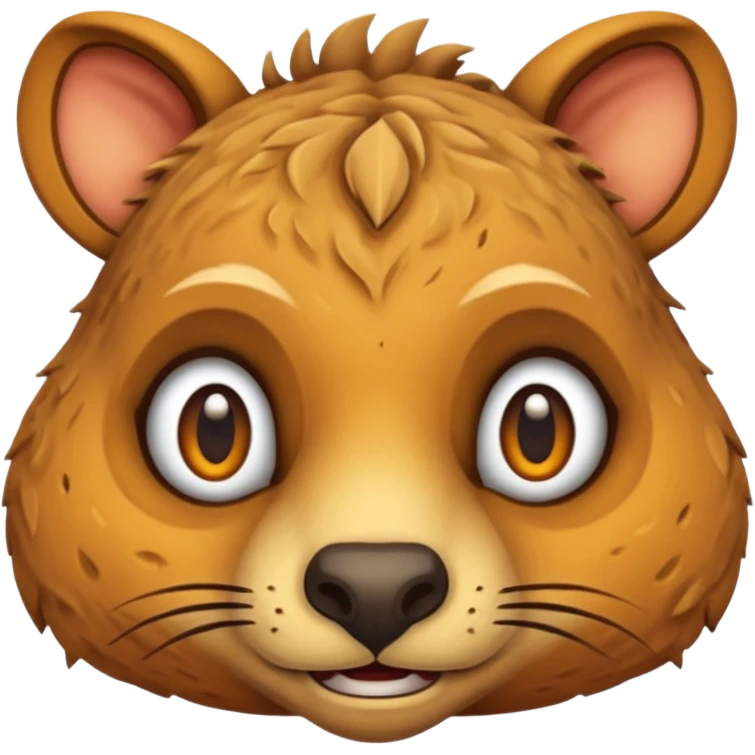 animals living in desert, just face emoji