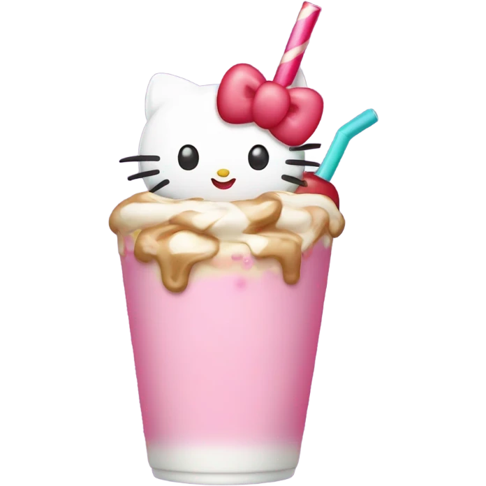 Hello kitty Mike shake emoji