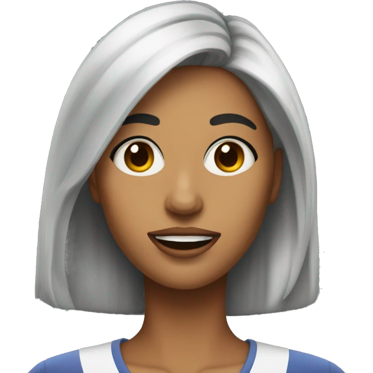 sigma female showing off jawline emoji