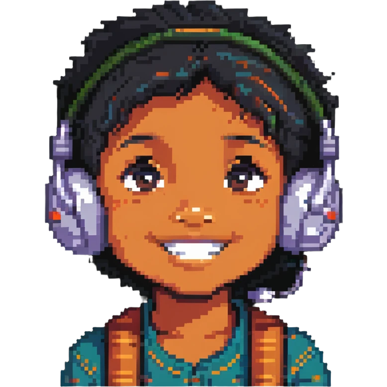 happy Indian kid listening to a story emoji
