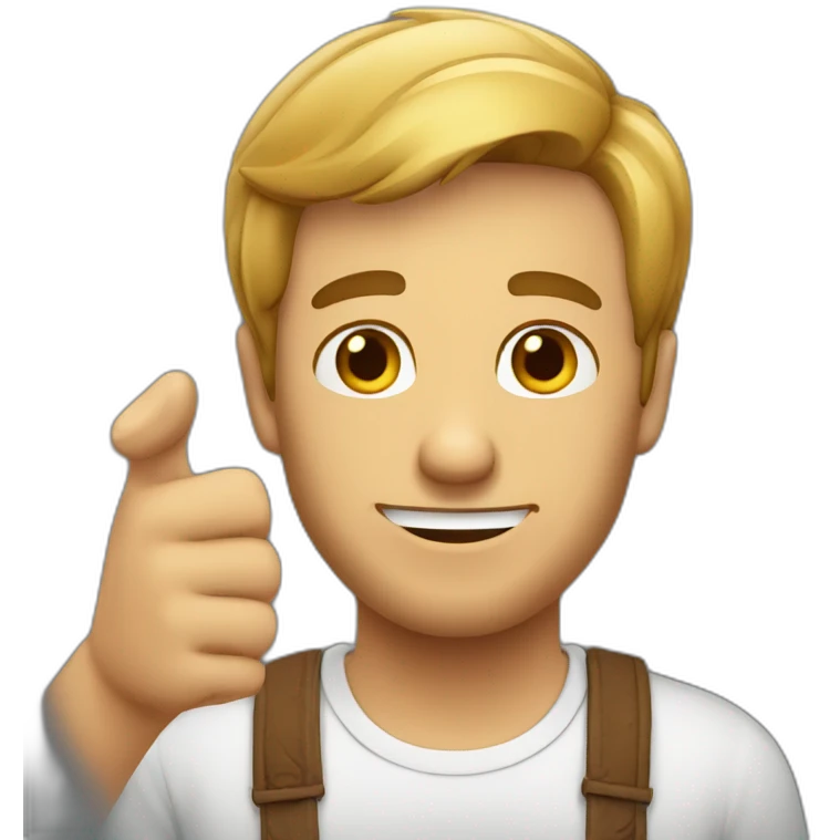 Yellin guy with Italian hand emoji