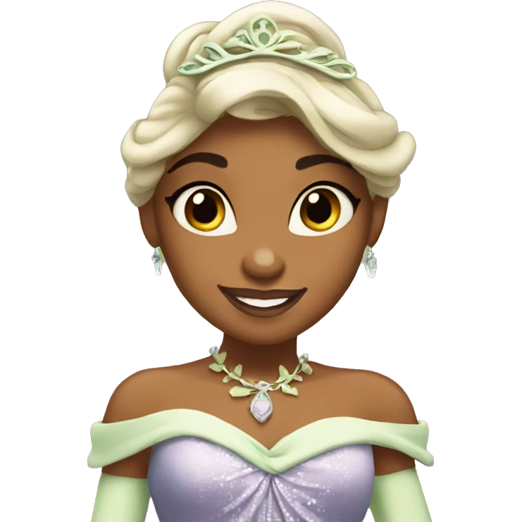 Tiana from princess and the frog emoji